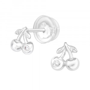 Cercei din argint cirese DiAmanti DIA40046 (Argint 925‰ 0,55 g.)